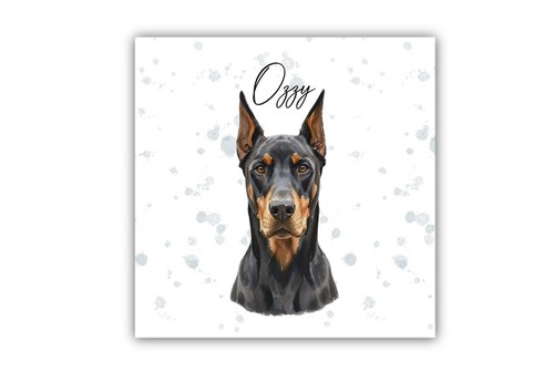 Doberman personalised fridge - doberman,