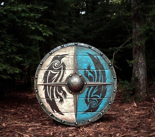 Viking shield raven - shield,