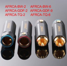 RCA Plugs RCA Phono Male Plug 24K Gold Plated Solderless Screw Connector Adapter