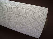 Cream felt backed table - felt,