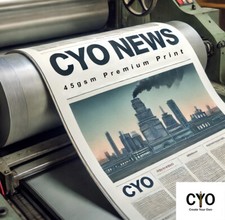 A4 Newsprint paper, off-white