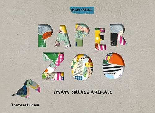 Paper zoo create collage - paper,