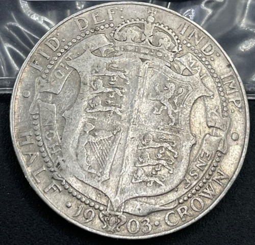 1903 edward vii silver half - 1903,