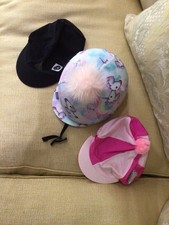 Charles Owen Jockey Skull Hat for Horse Riding with 3 Silks