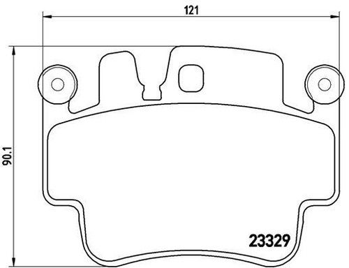 009 brembo brake pad set - p,