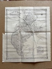 antique Map of Cumberland 1852