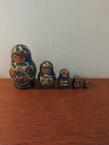 Vintage russian dolls 8cms - dolls, x5,
