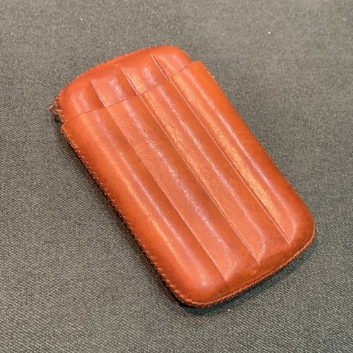 Vintage cigar case brown - case,