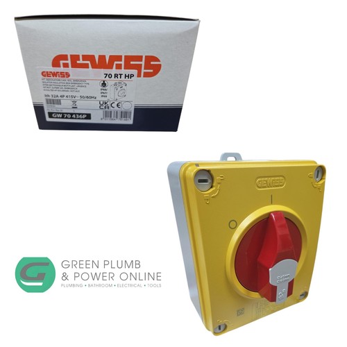 Gewiss 32a pole rotary - gewiss, 4