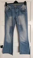 Falmer Light Blue Demin The Kickflare Jeans Size 12 see pic