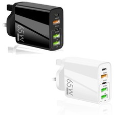 65W Quick Charger UK Plug Fast