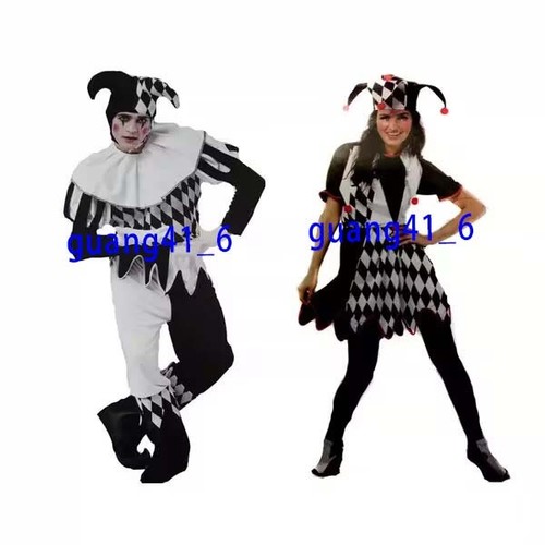 New harlequin jester clown - new,