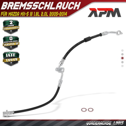 Front left brake hose - left, for