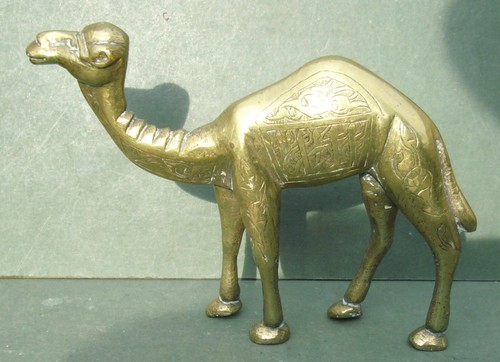Vintage brass camel ornament - vintage,