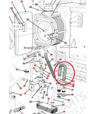 HALSTEAD ACE HE CLUB HE EDEN CBX SBX VBX CONVOLUTE TUBE 310MM 300629 NEW