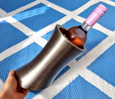 Raol ' Stainless Steel Double Wall Wine Chiller ' Champagne 18/8 Non Slip ***