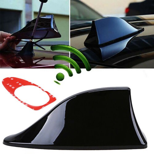 Gloss black car shark - gloss,
