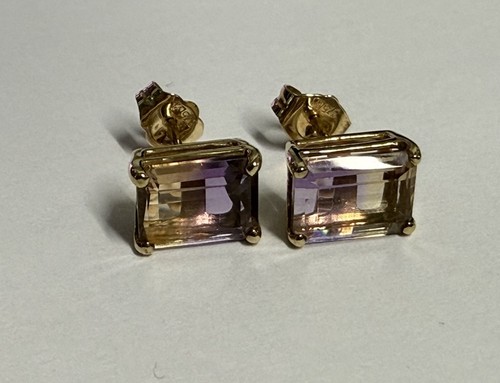 9ct 375 yellow gold - yellow, ametrine