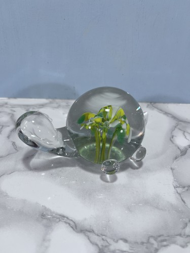 Vintage glass turtle shaped - vintage,