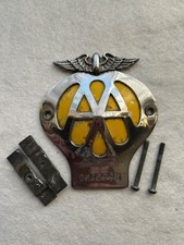Vintage AA car badge with