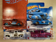 Hot wheels bundle new x 4 1950's American pickup trucks Ford Chevy