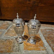 Pair silver plated - pair, silver-plated