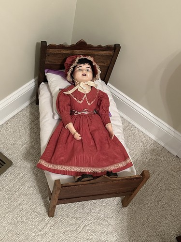 Antique doll bed - doll, &