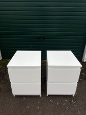 Pair Of IKEA MALM Bedside