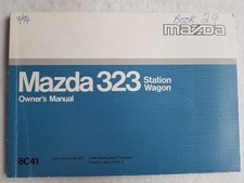 MAZDA 323 STATION WAGON Car Owners Manual APR 1991 #8C41-EE-91D