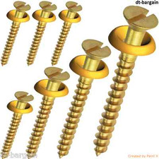 6g 8g 10g BRASS SLOTTED FLAT