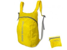 BMW Motorrad Genuine Foldable Backpack Yellow Bag Luggage Outdoor 77492464354