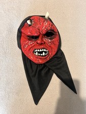 Adult Halloween Spooky Scary Devil Hooded Mask
