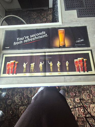 Carling beer rubber - beer, runner