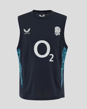 Men’s England Rugby 25/26 Performance Sleeveless T-Shirt – Inkwell