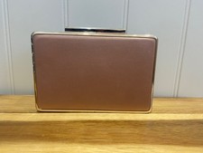 LK Bennett Nina Satin Box Clutch Bag Rose kate Middleton