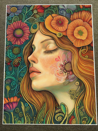 Art nouveau woman poster - art,
