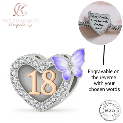18th birthday charm - 18th,