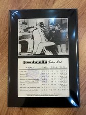 Vintage 1964 LAMBRETTA Advert Flyer LI150 GT200 TV200 LI125 INNOCENTI Scooter