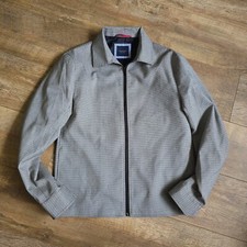 22n Fisk Of Oslo Harrington Style Jacket Dogtooth 38inch Chest Medium Quality