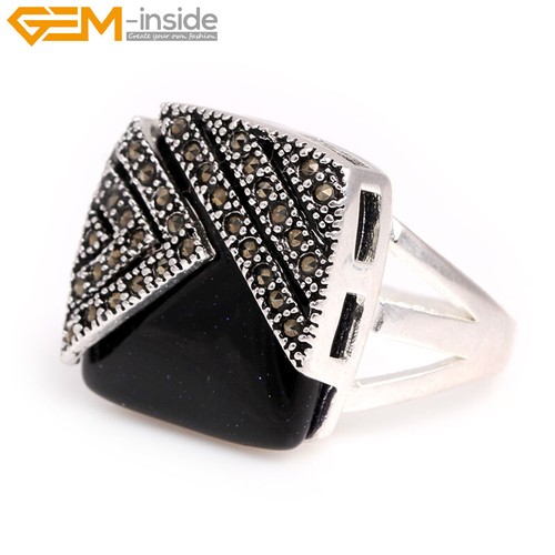 Square sandstone agate beads - sandstone,