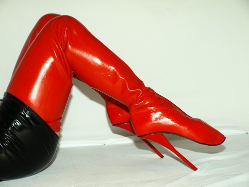 Latex gummi stiefel ballet - gummi,