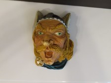 Vintage Chalk ware Viking Head, Legend? Bossons?.