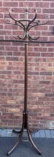 Vintage Thonet Style Bentwood Hat & Coat Stand Dark Brown Czech Republic Mcm