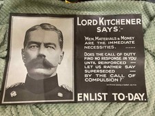 Vintage LORD KITCHENER ENLIST