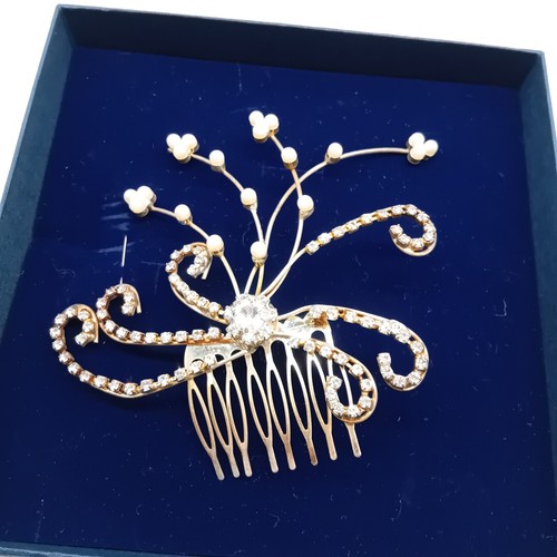 Diamantie hair comb gems - hair,