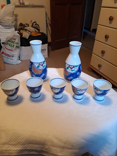 Vintage japanese sake set - vintage,