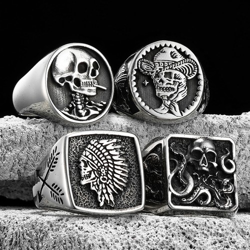 Skull chief cowboy monster - skull,