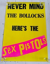 Sex Pistols NMTB Vintage 1980's Promo Poster Punk Jamie Reid The Clash