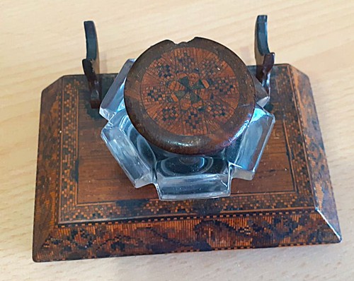 Inkwell pen rest 19th - pen,