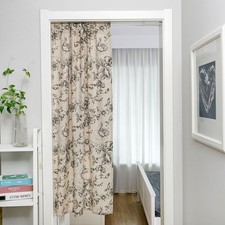 Elegant Linen Door Curtain for